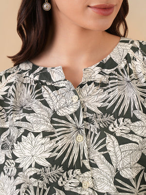 Botanical Escape Maternity and Nursing Top - S Maternity and Nursing Tops