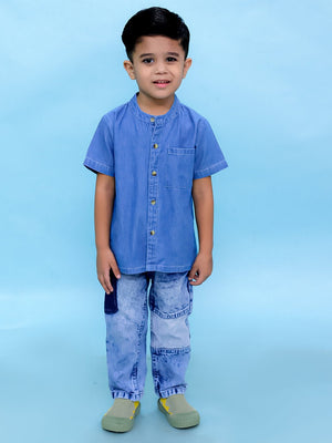 Boys Chambray Shirt Light - KCW - ATC - BCSL - 1 - 2