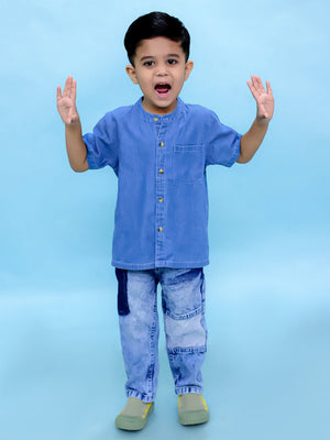 Boys Chambray Shirt Light - KCW - ATC - BCSL - 1 - 2