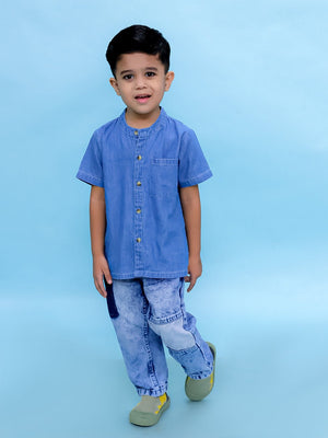 Boys Chambray Shirt Light - KCW - ATC - BCSL - 1 - 2