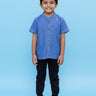 Boys Chambray Shirt Light - 1 - 2 Years Boys Casual Shirt