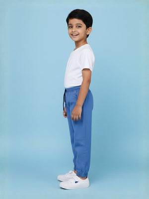 Boys Denim Jogger - 1 - 2 Years Kids Casual Bottom