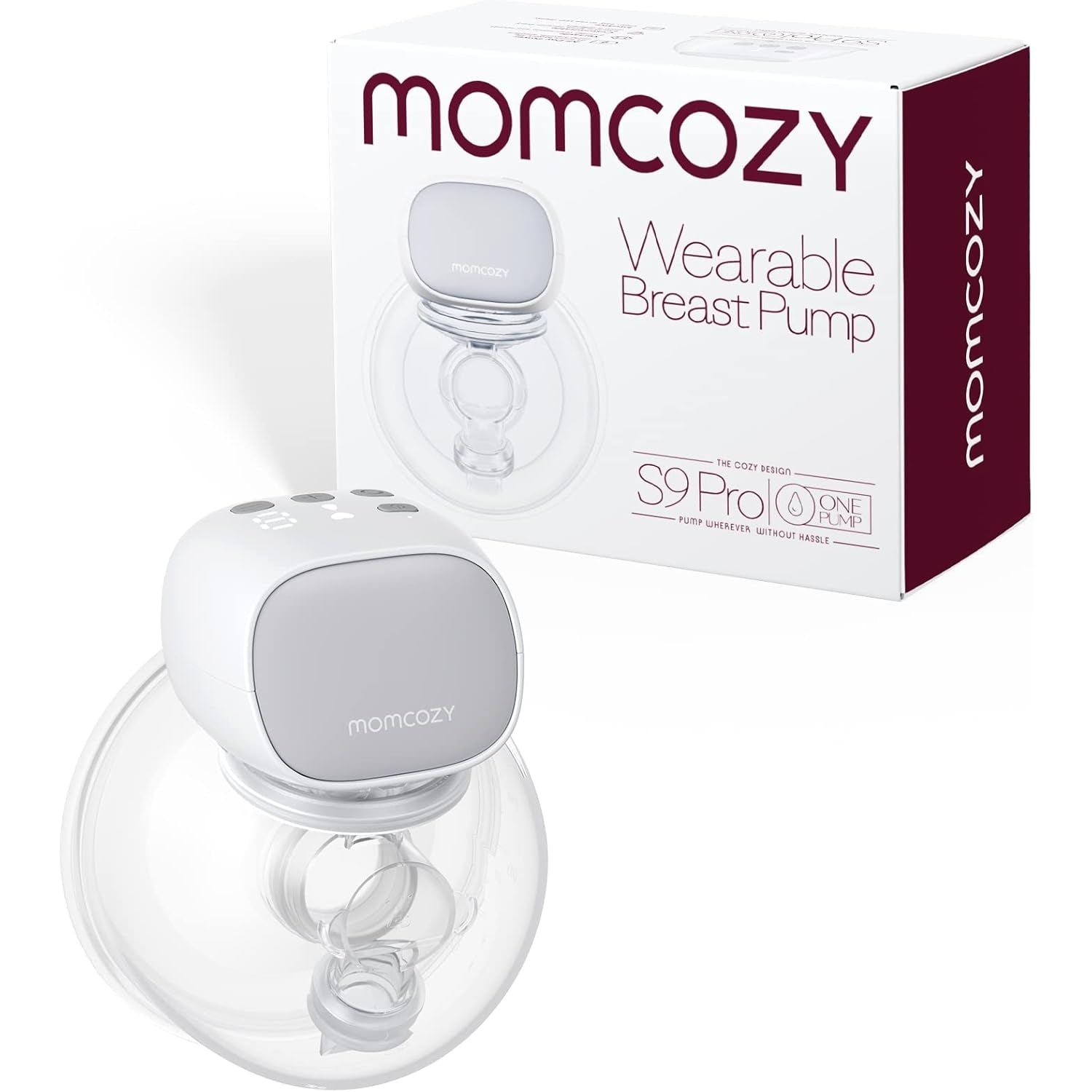 Momcozy S9 Pro Single Hands-Free Breast Pump Grey