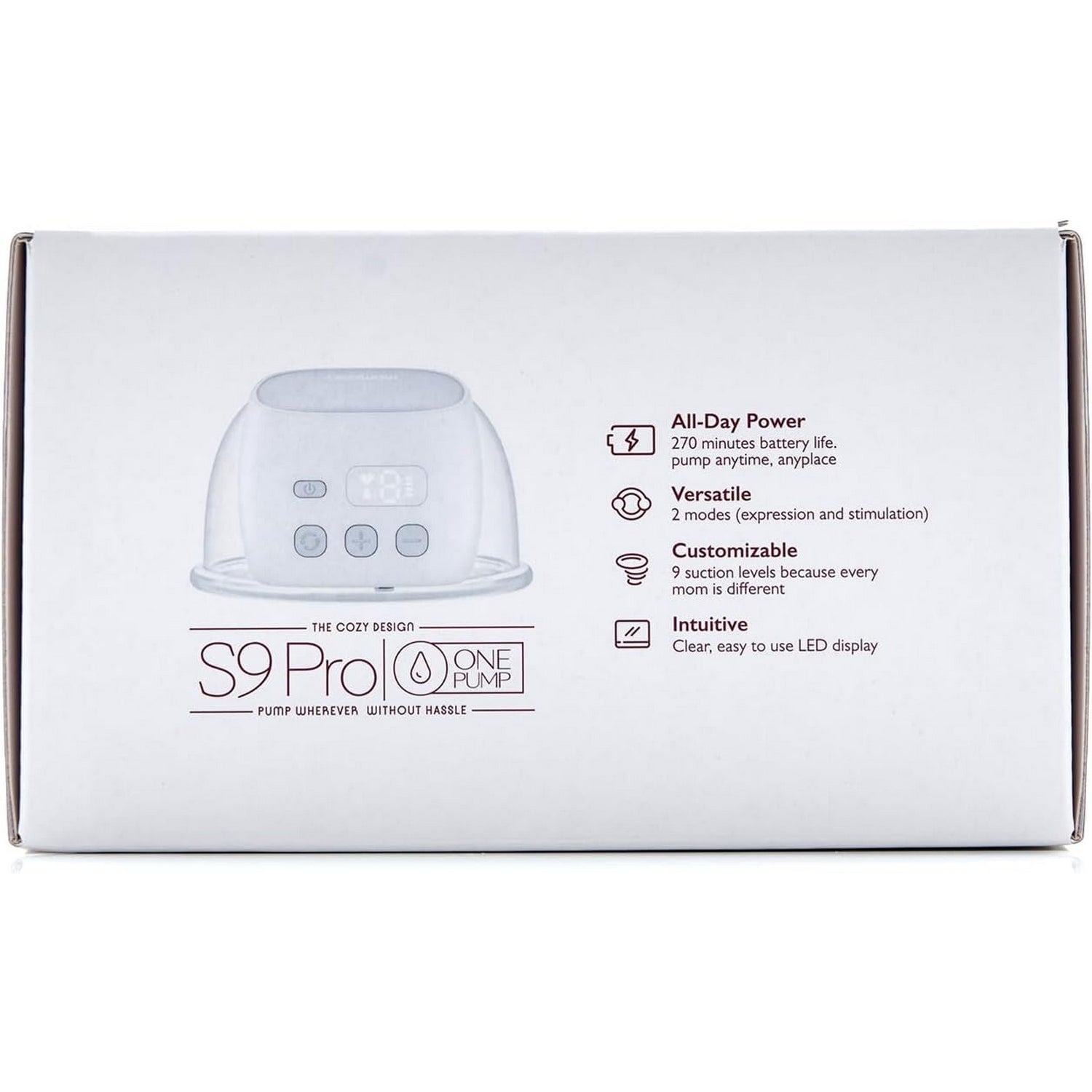 Momcozy S9 Pro Single Hands-Free Breast Pump Grey