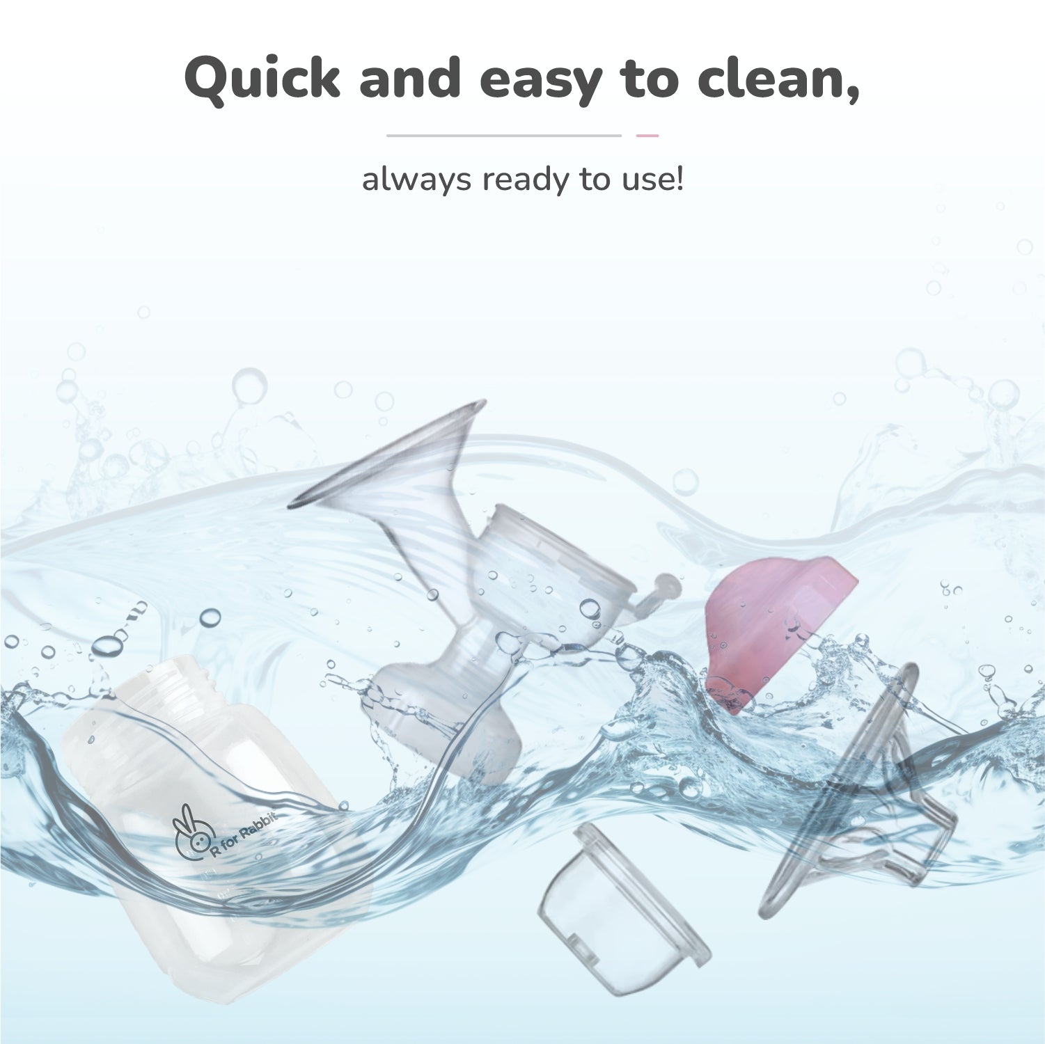 R for Rabbit First Feed Cozy Manual Feeding Breast Pump With 2 Suction Level Adjustment