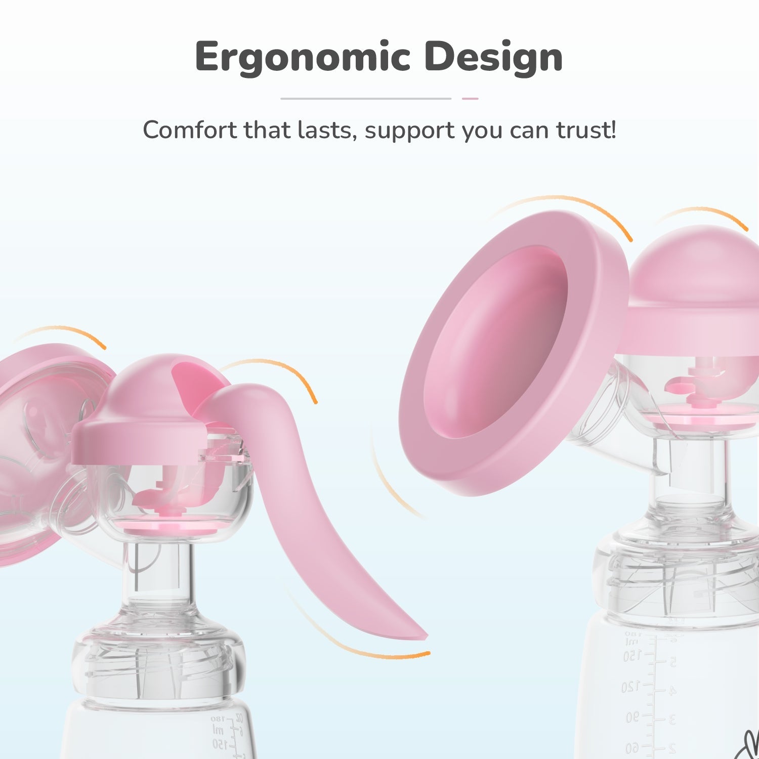 R for Rabbit First Feed Cozy Manual Feeding Breast Pump With 2 Suction Level Adjustment