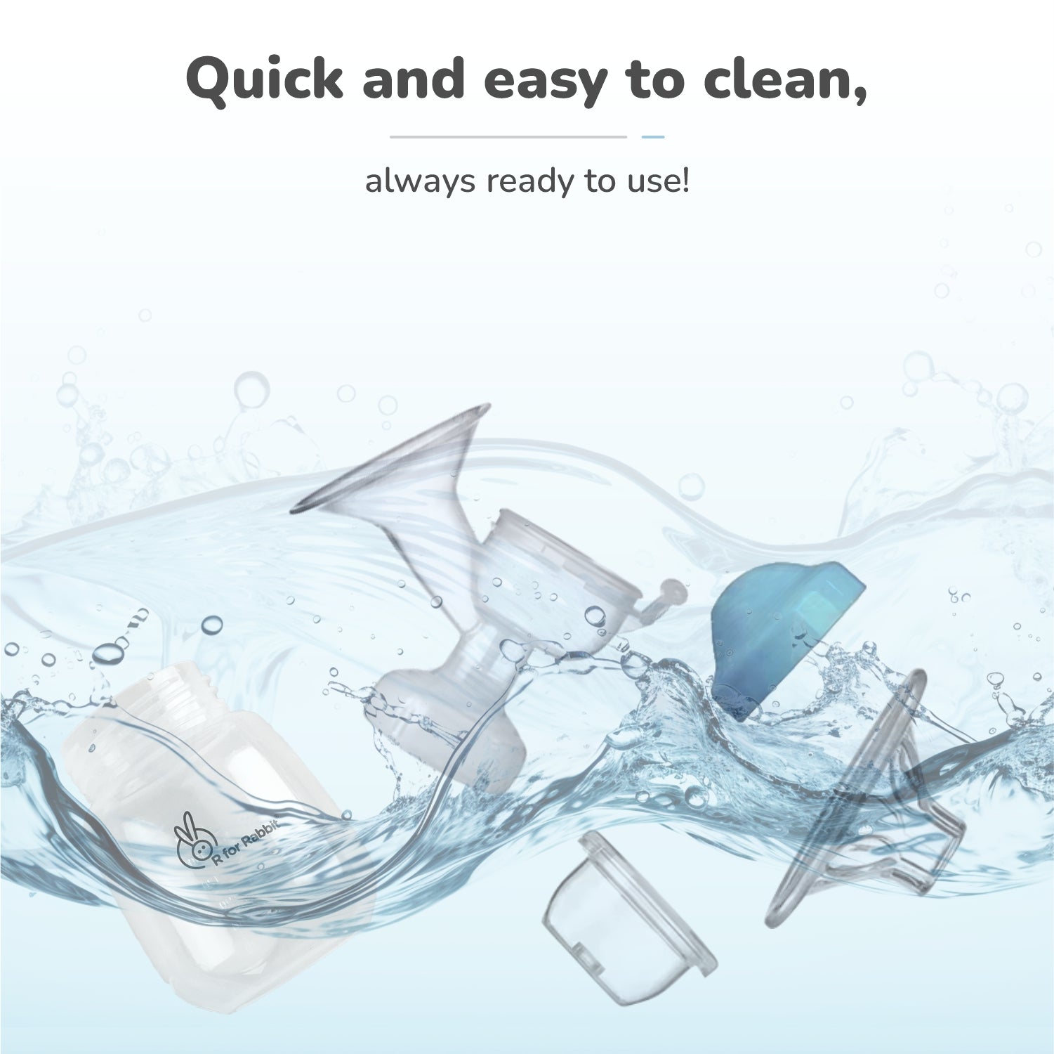 R for Rabbit First Feed Cozy Manual Feeding Breast Pump With 2 Suction Level Adjustment