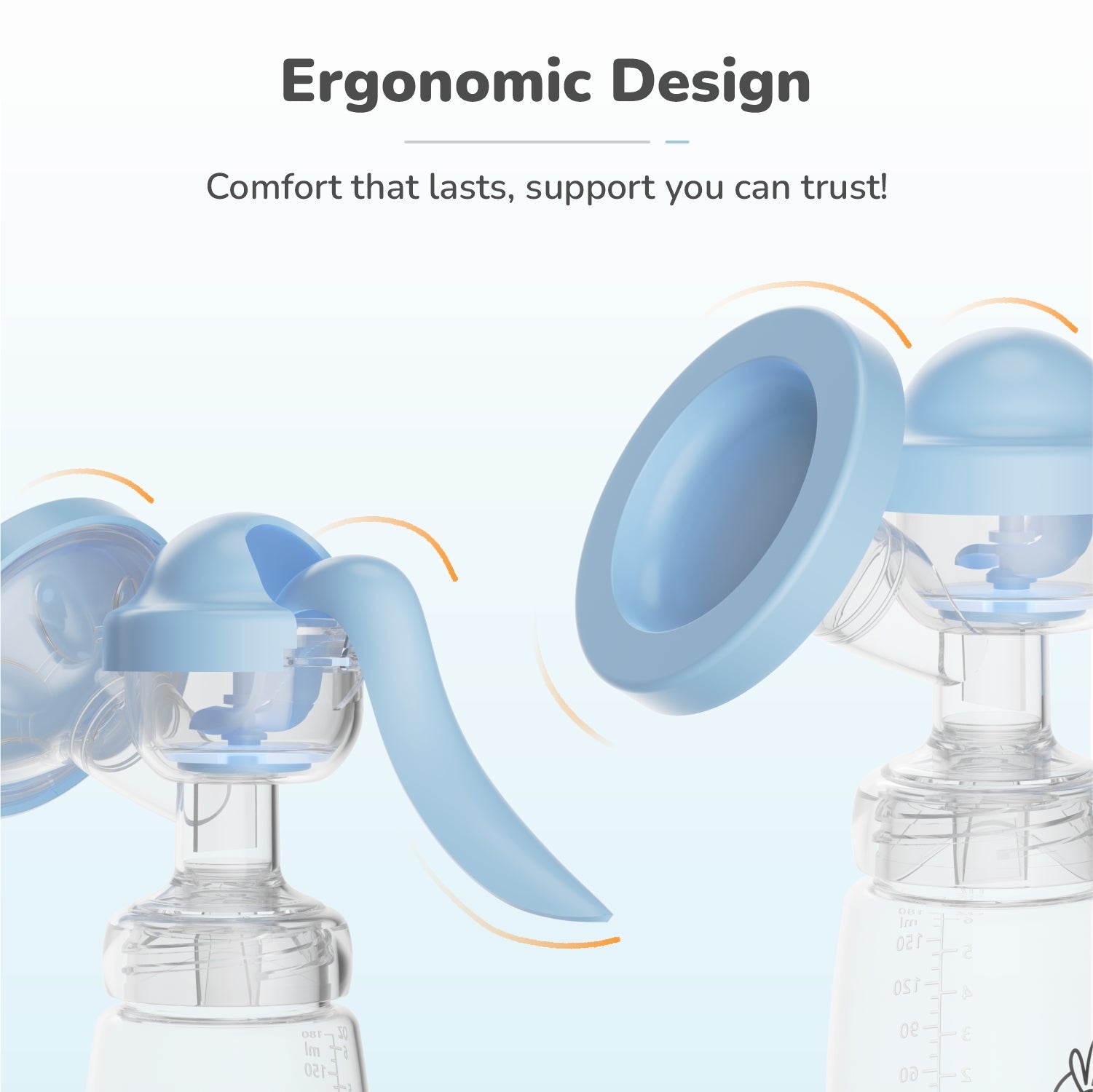 R for Rabbit First Feed Cozy Manual Feeding Breast Pump With 2 Suction Level Adjustment