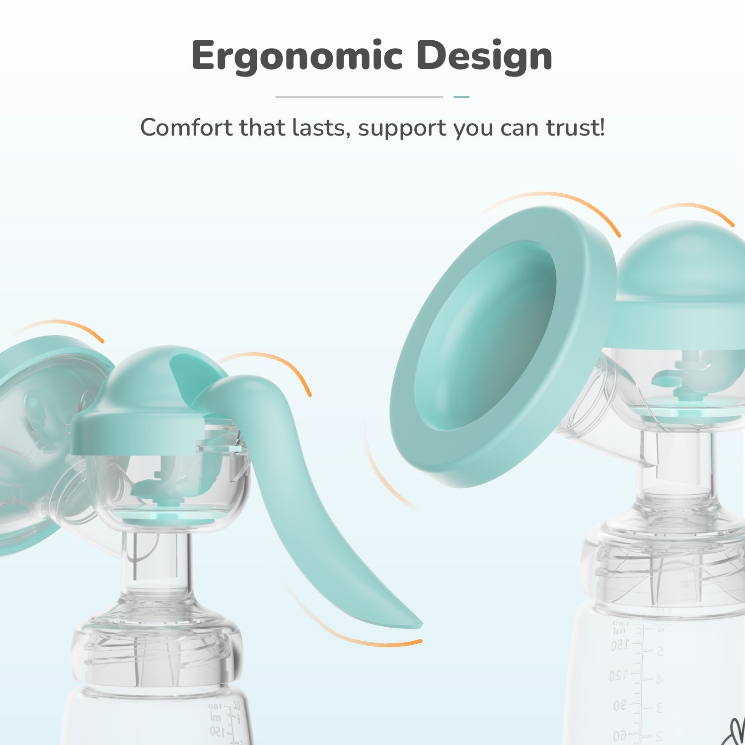 R for Rabbit First Feed Cozy Manual Feeding Breast Pump With 2 Suction Level Adjustment