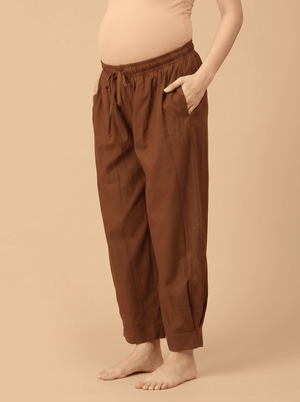 Brew & Bloom Maternity Lounge Pants - Brown Maternity Bottoms