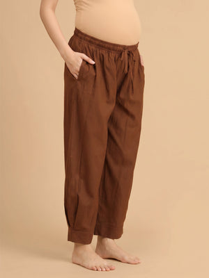 Brew & Bloom Maternity Lounge Pants - Brown Maternity Bottoms