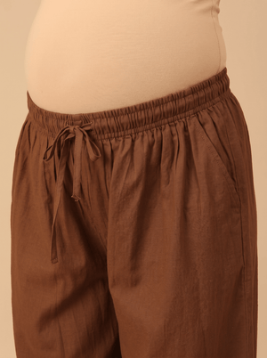 Brew & Bloom Maternity Lounge Pants - Brown Maternity Bottoms