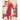 Bright Red Snowflakes & Candycanes Christmas Printed Nightsuit Set for Adults, Unisex - S Christmas