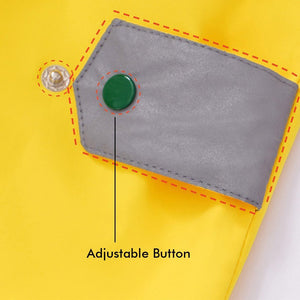 Bright Yellow 3d Dino Theme Raincoat for Kids - 3 - 4 Years Monsoon Wear