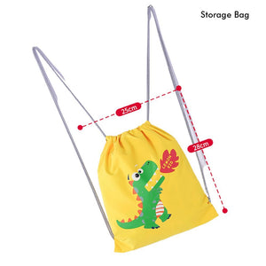 Bright Yellow 3d Dino Theme Raincoat for Kids - 3 - 4 Years Monsoon Wear