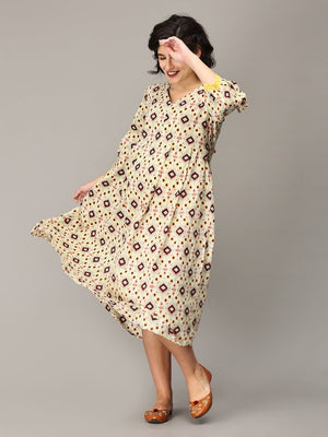 Brightest Moment Maternity and Nursing Kurti Dress - DRS-SK-MLOV-S