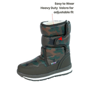 Brown Camoflouge Waterproof Winter Snow Boots for Kids for Minus degree temperature - 31 EUR Winter Wear