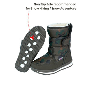 Brown Camoflouge Waterproof Winter Snow Boots for Kids for Minus degree temperature - 31 EUR Winter Wear