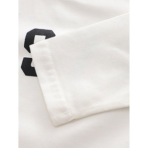 Brown & Cream 1977 Designed 3 Pcs Varsity Jacket Styled Track Suit Set For Toddlers And Kids - 2 - 3 Years Kids Clothing