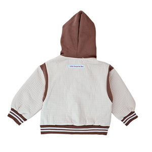 Brown Dino Broach Designed Jacket 3 Pcs Track Suit Set For Toddlers And Kids - 2 - 3 Years Kids Clothing