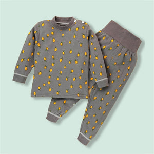 Brown Lemon Full sleeves tops & pants set Unisex Kids Wear - 18 - 24 months Kids Clothing