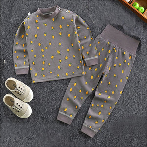 Brown Lemon Full sleeves tops & pants set Unisex Kids Wear - 18 - 24 months Kids Clothing