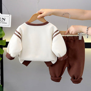 Brown Squirrel Tracksuit Set for Kids - 2 - 3 Years Kids Clothing