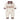 Brown Striped Collar, Full Sleeves Jumpsuit Romper for Tiny Toddlers - 6 - 12 Months Kids Clothing
