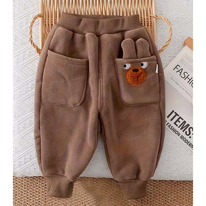 BrownBear 3DEars 2pcs Sherpa Winter Tracksuit Set for Kids - 1 - 2 Years Kids Clothing