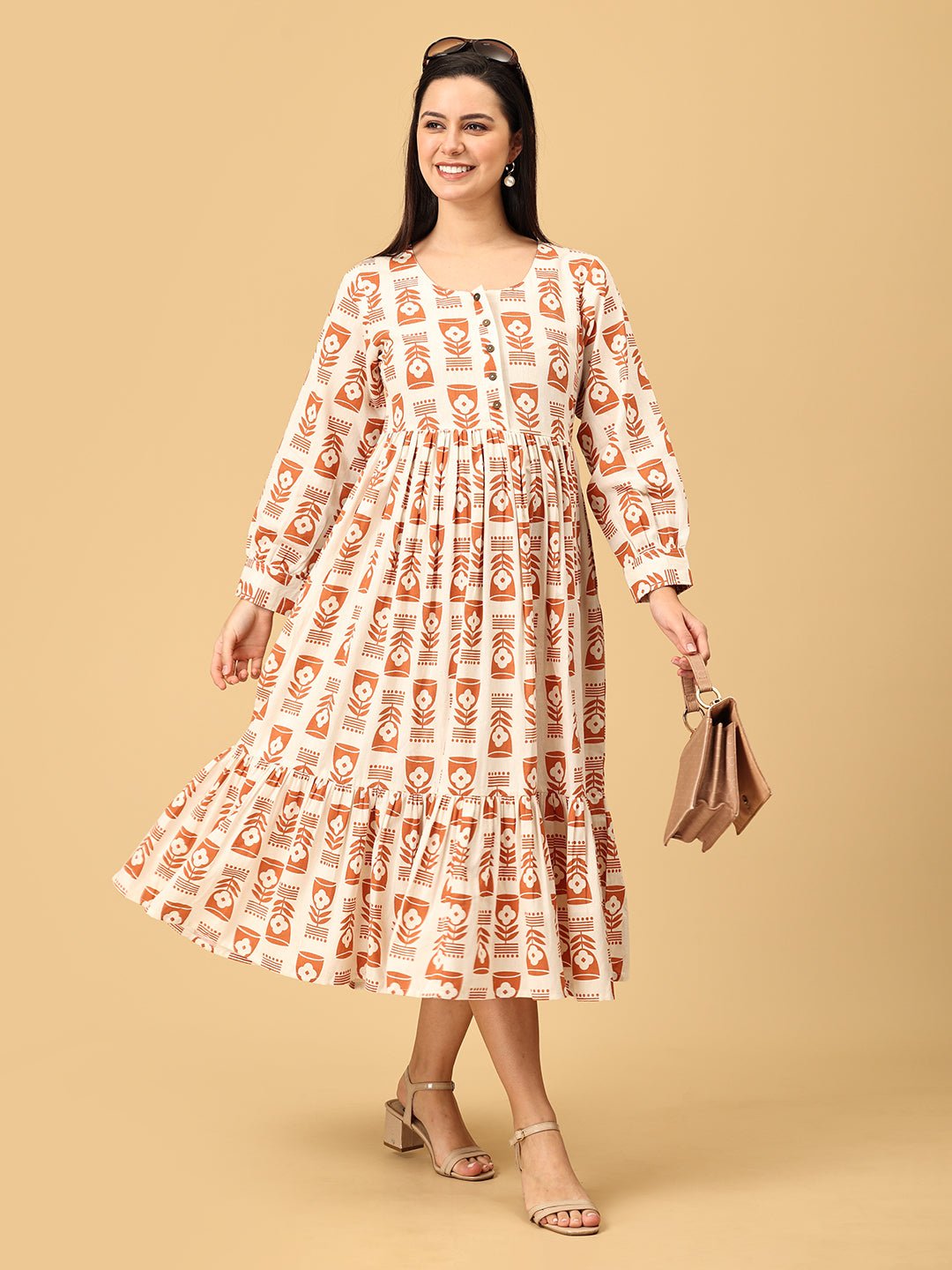 Brownie Points Maternity and Nursing Dress - DRS - SK - BRWNP - S