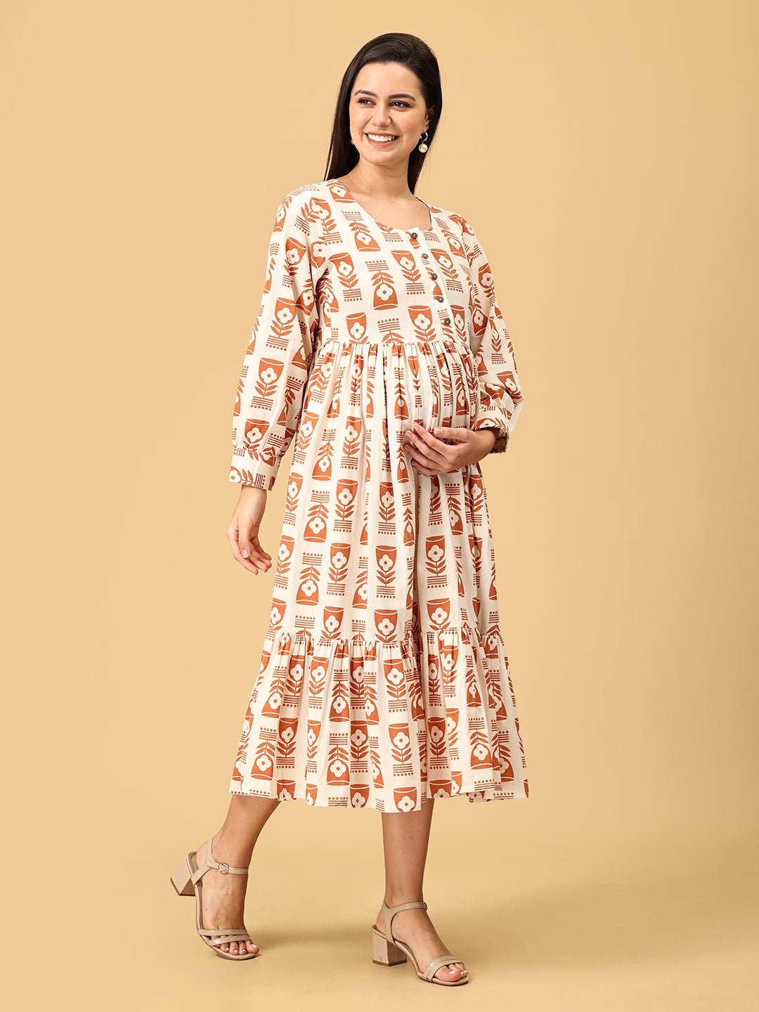 Brownie Points Maternity and Nursing Dress - DRS - SK - BRWNP - S