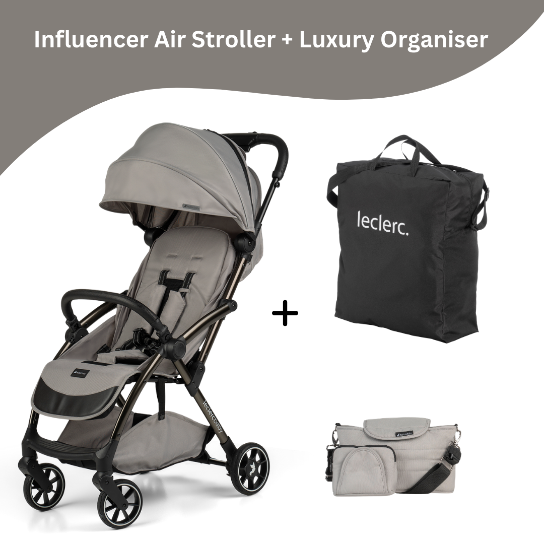 Leclercbaby Combo Influencer Air Violet Grey (Stroller + Luxury Organiser)