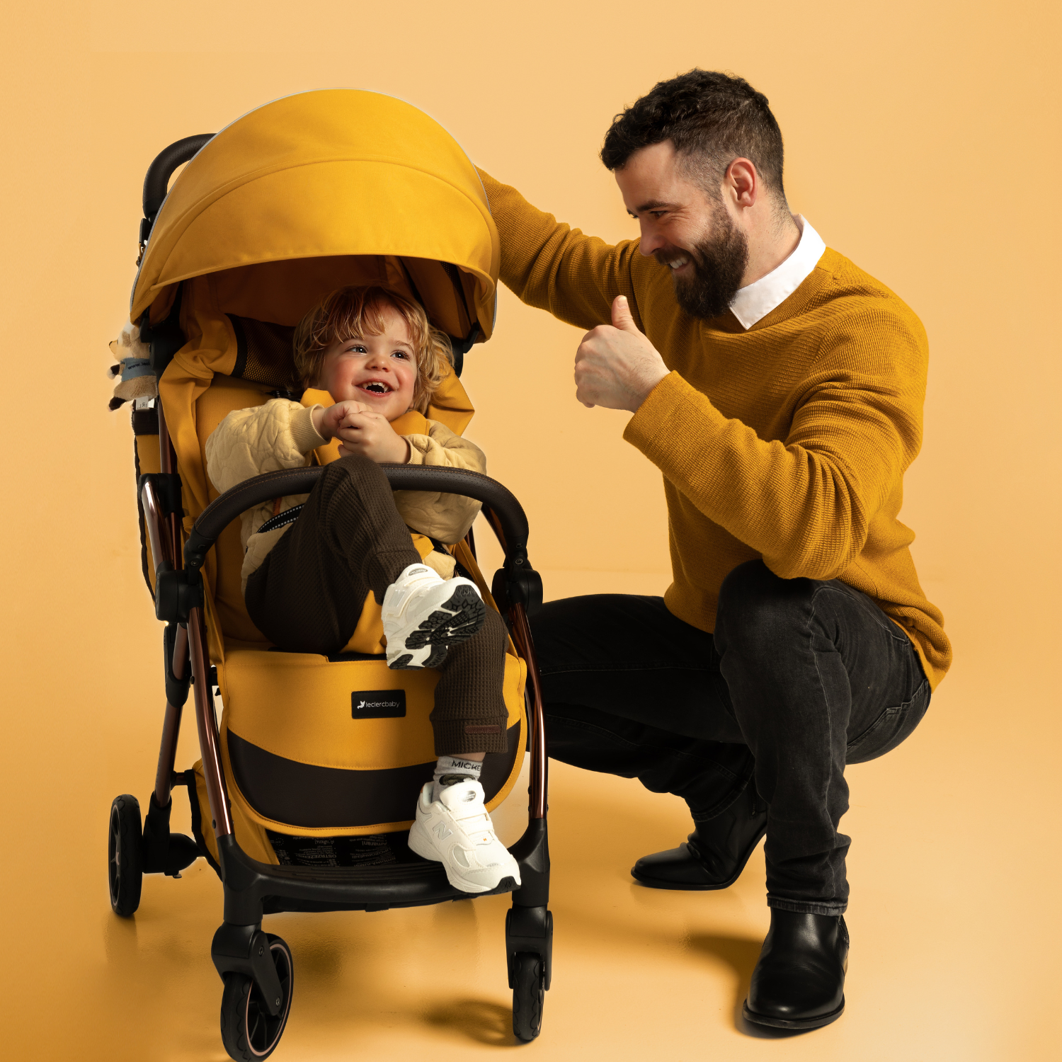 Leclercbaby Combo Influencer Air Golden Mustard (Stroller + Luxury Organiser)