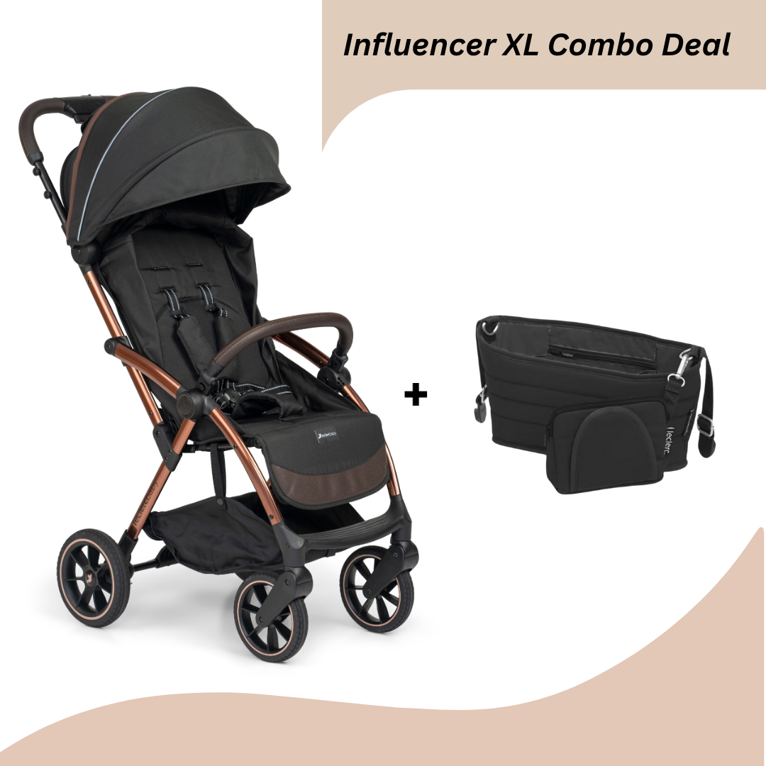 Leclercbaby Combo Influencer XL Black (Stroller + Organiser)