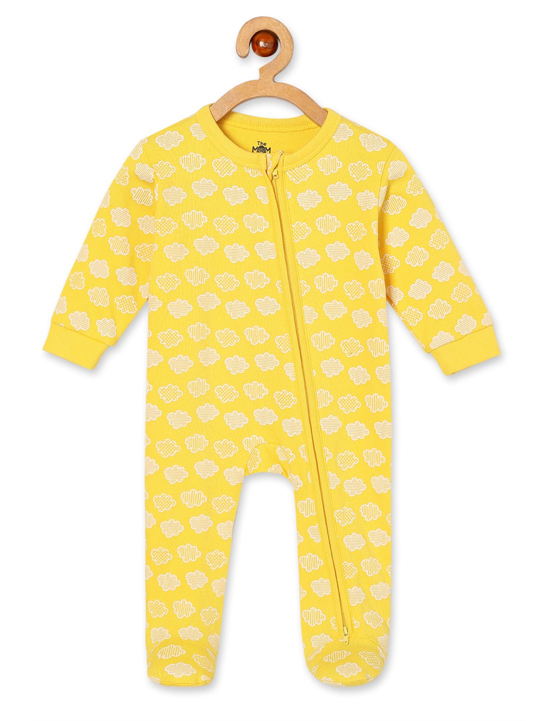 Buttercream Clouds Infant Zipper Romper - ROM - TC - BTRCL - PM
