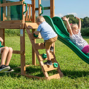 BYD Buckley Hill Playtower with Swing and Slide - Kids Activity & Play Equipment