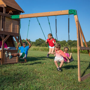 BYD Cedar Cove Swing Set - Kids Activity & Play Equipment