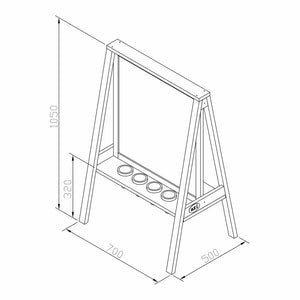 BYD Eric Activity Wooden Easel - Kids Activity & Play Equipment