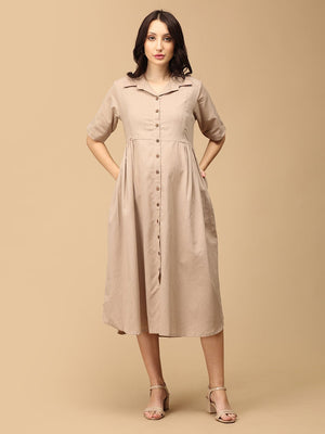 Caf√© Chic Khadi Maternity and Nursing Dress - DRS - SK - CFCKH - S