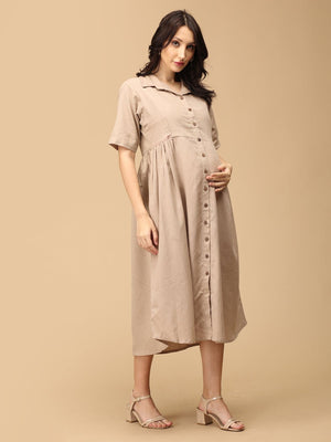 Caf√© Chic Khadi Maternity and Nursing Dress - DRS - SK - CFCKH - S