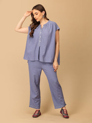 S Calmly Outlined Embroidered Women's Co ord Set - Women's Co - ord Set