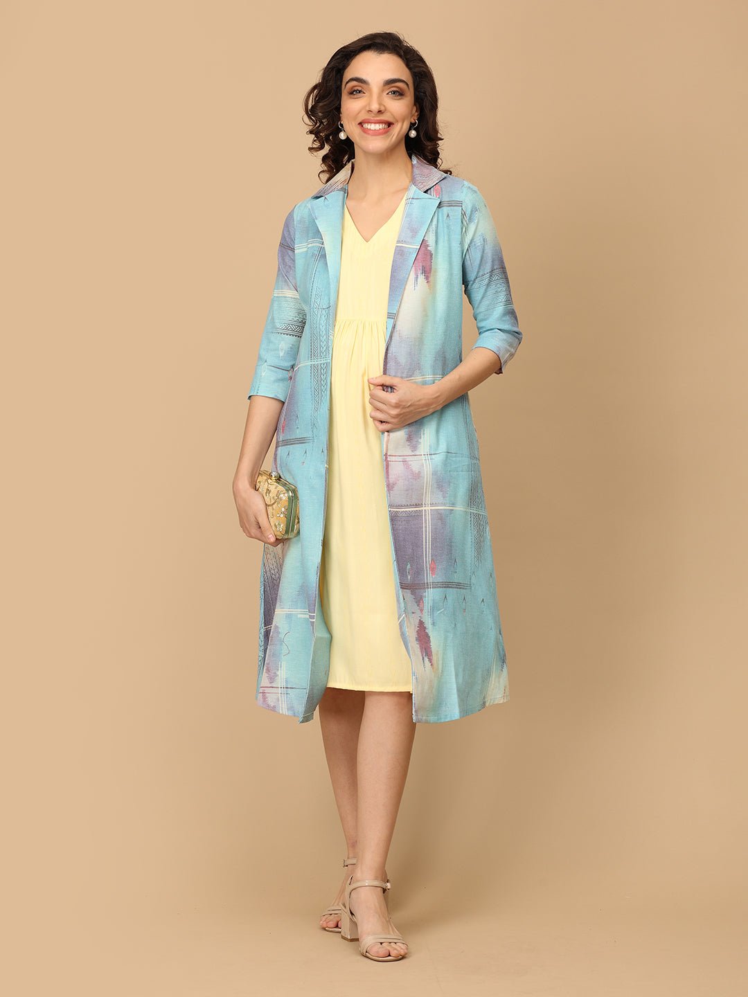 Canary & Coats Maternity and Nursing Shacket Dress - DRS - SK - CNRCT - S