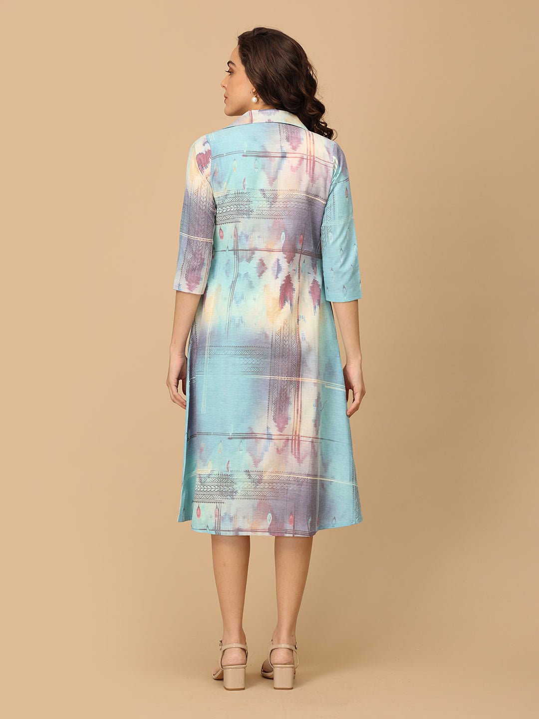 Canary & Coats Maternity and Nursing Shacket Dress - DRS - SK - CNRCT - S