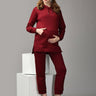 Can't Beet Me! Maternity And Nursing Hoodie Pajama Loungewear Set - MWW-SD-MRNP-S
