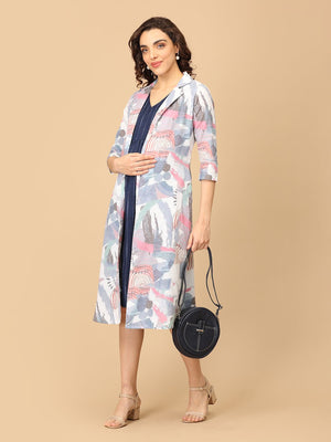 Canvas & Couture Maternity and Nursing Shacket Dress - DRS - SK - CNVCT - S