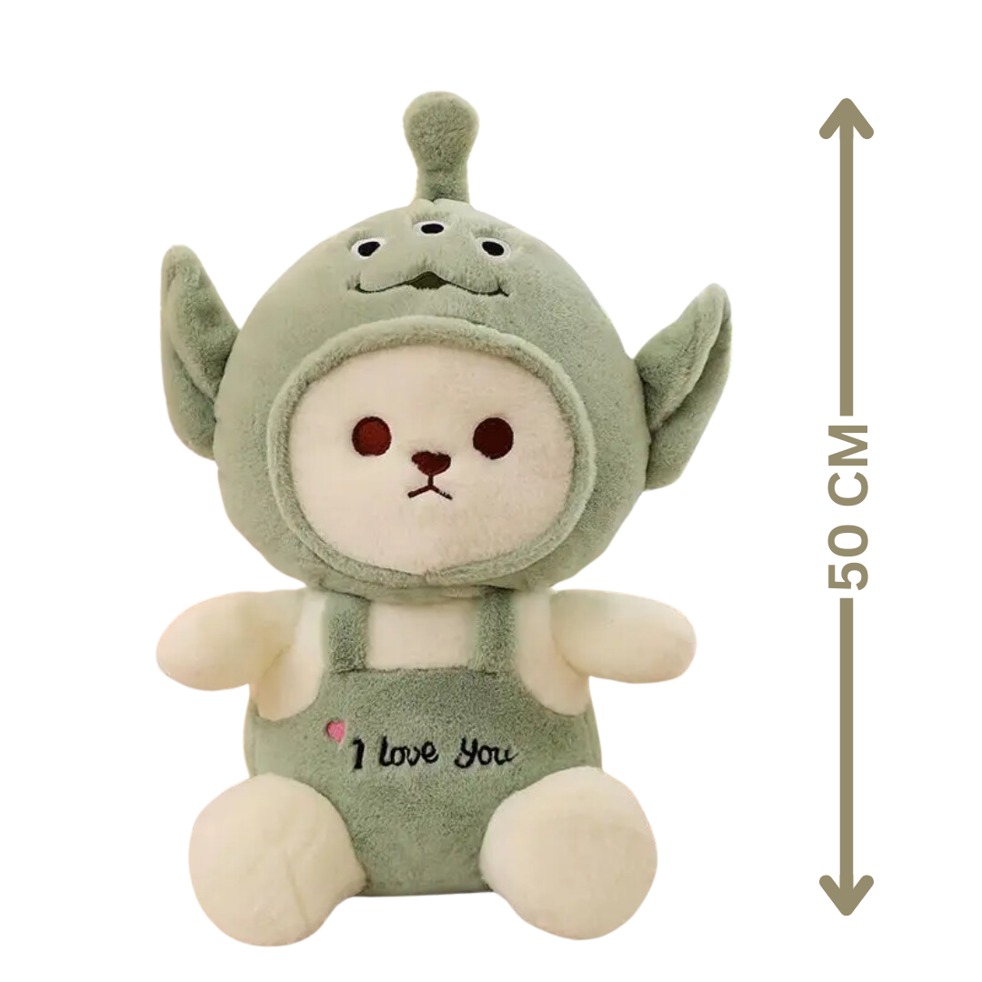 CuddleNest  Teddy Bear with Cap - 'I Love You' Plush Toy for Kids | Adorable & Soft Teddy for Boys and Girls for Any Occasion