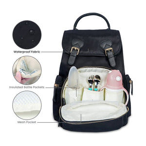 Caramello Bliss Diaper Bag - Black - Diaper Bags