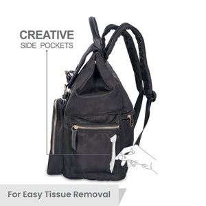 Caramello Bliss Diaper Bag - Black - Diaper Bags