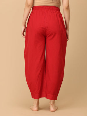 Carmine Maroonscape Maternity Lounge Pants - MBS - SK - MRSPC - S