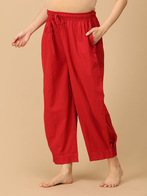 Carmine Maroonscape Maternity Lounge Pants - MBS - SK - MRSPC - S